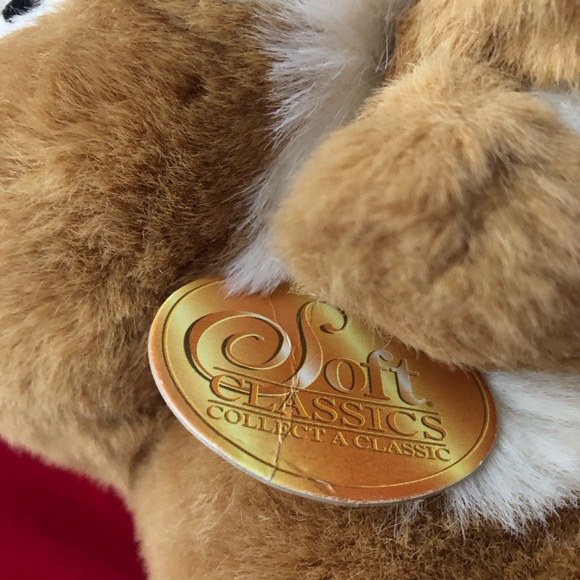 Lion Plush Set Soft Classics By Toys R Us Mother Lioness Holding Baby Cub 11" - Picture 7 of 10